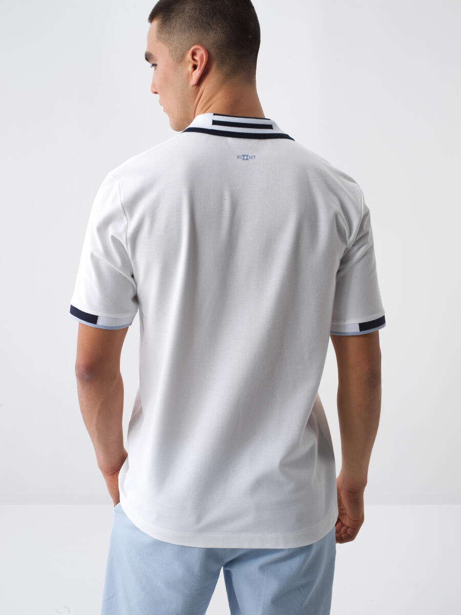 White Regular Fit Cotton T-Shirt - 5