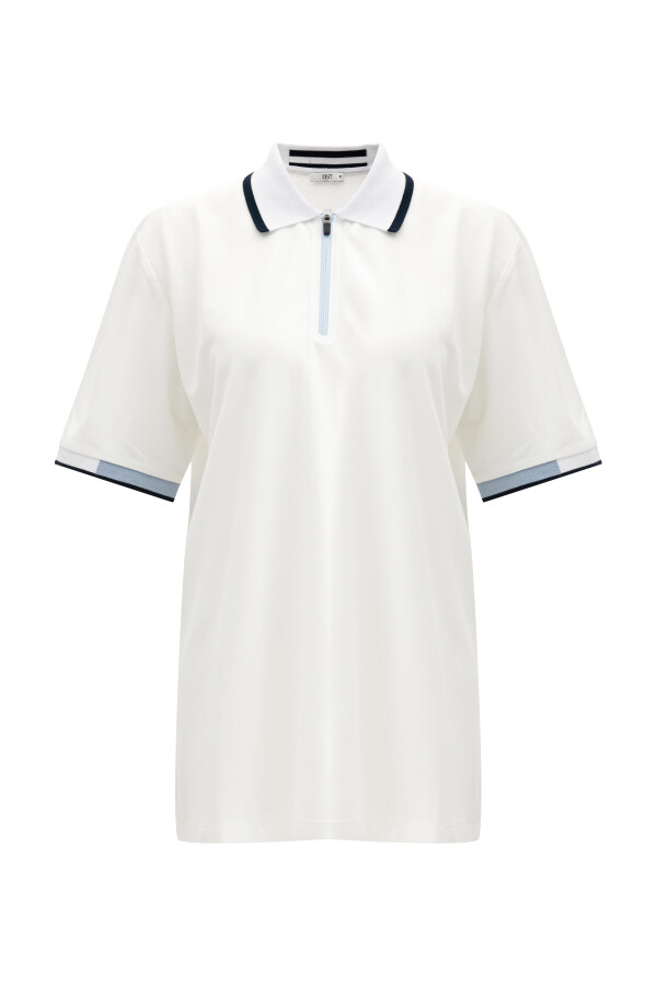 White Regular Fit Cotton T-Shirt - 7