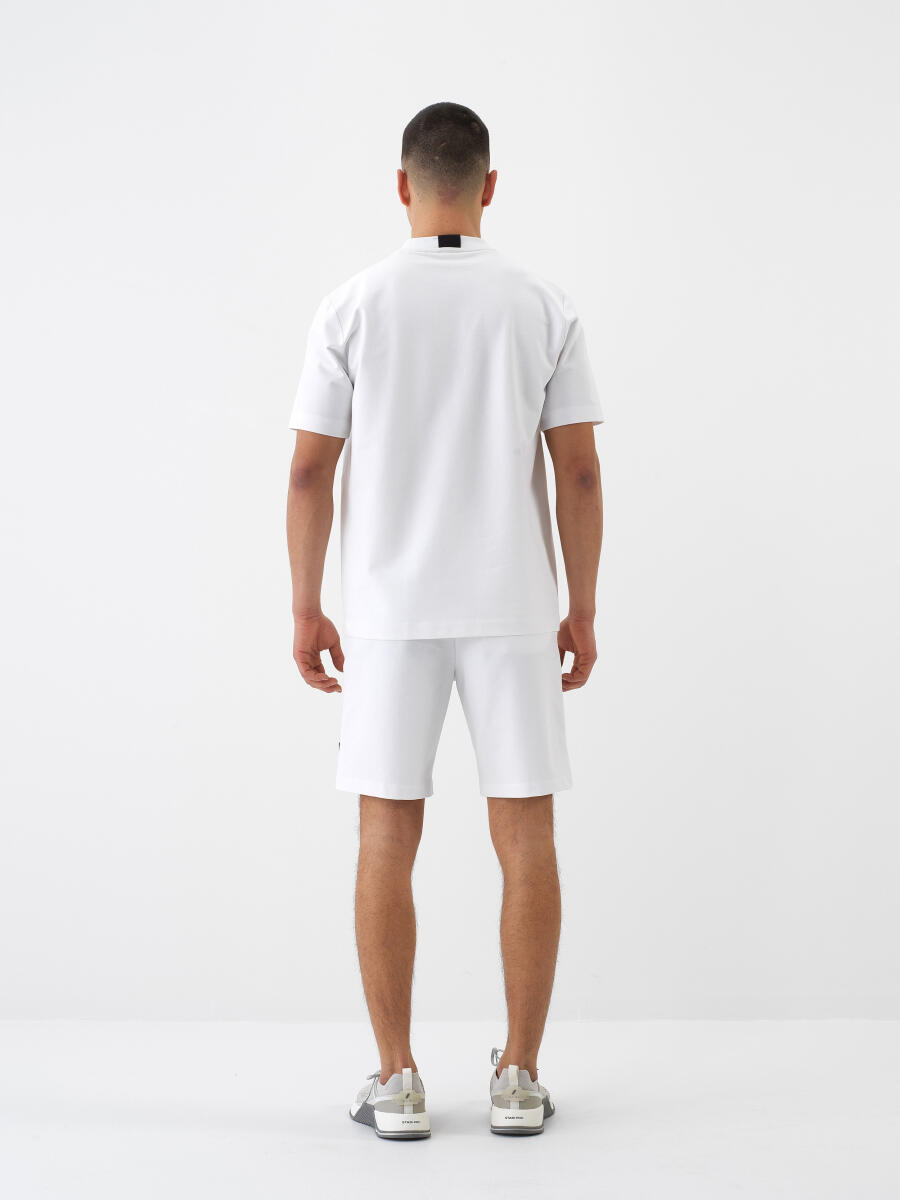White Regular Fit Cotton T-Shirt - 5