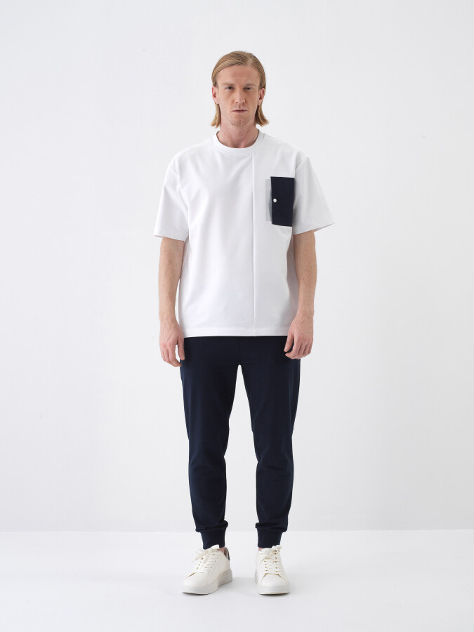 White Regular Fit Cotton T-Shirt (1)