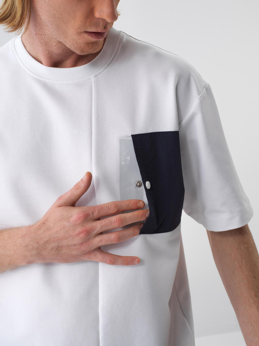 White Regular Fit Cotton T-Shirt - 1