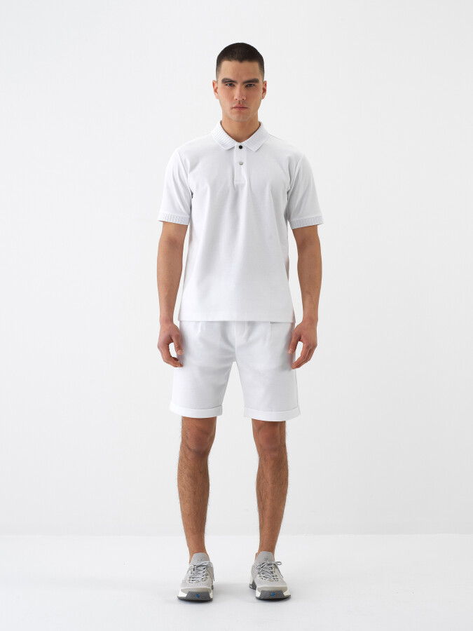 White Regular Fit Cotton T-Shirt (1)