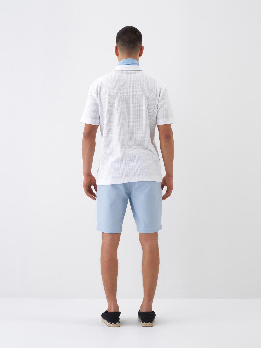 White Regular Fit Cotton T-Shirt - 5
