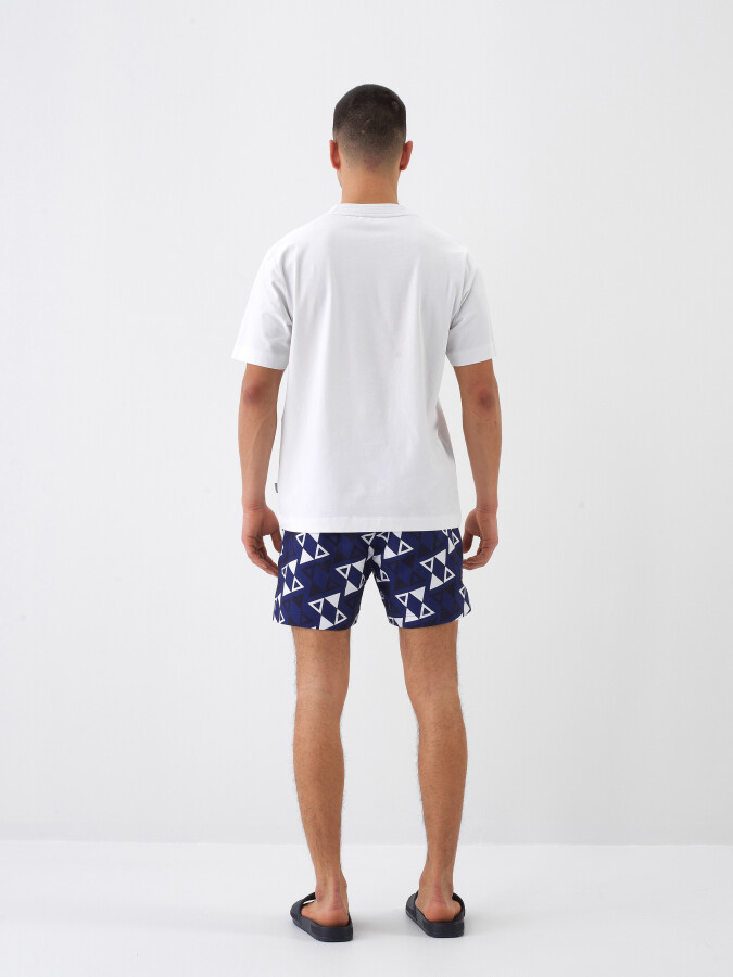 White Regular Fit Cotton T-Shirt - 5