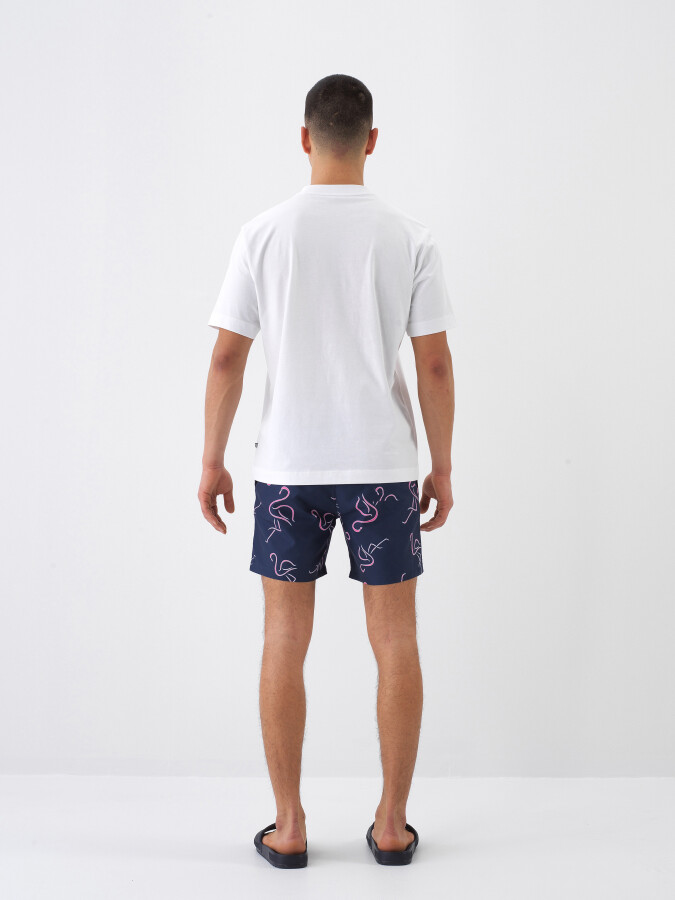 White Regular Fit Cotton T-Shirt - 5