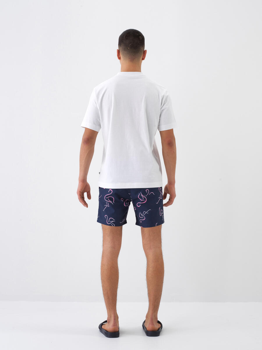 White Regular Fit Cotton T-Shirt - 5