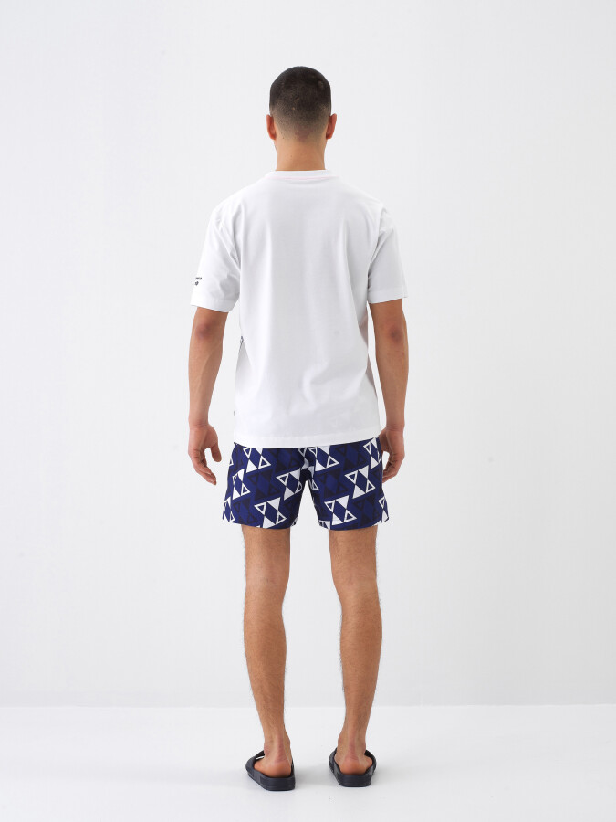 White Regular Fit Cotton T-Shirt - 5