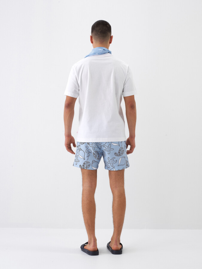 White Regular Fit Cotton T-Shirt - 5