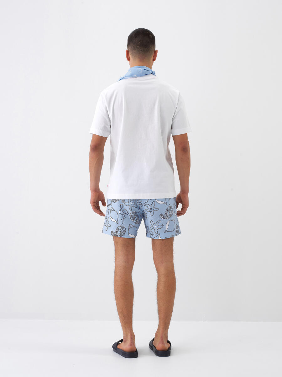 White Regular Fit Cotton T-Shirt - 5