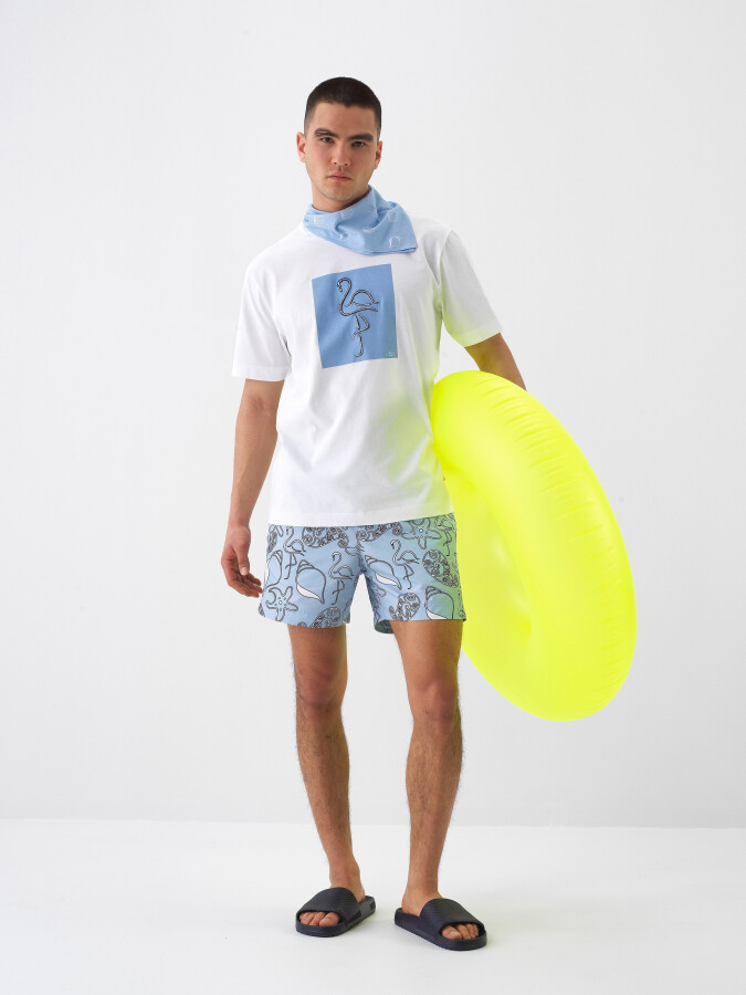 White Regular Fit Cotton T-Shirt - 2