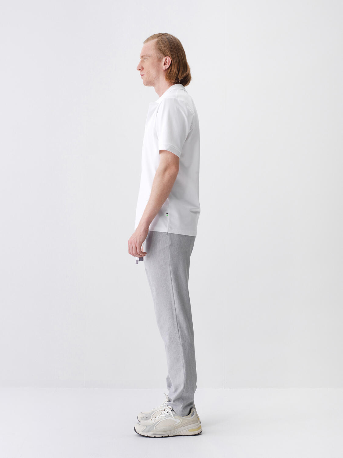 White Regular Fit Cotton T-Shirt - 3