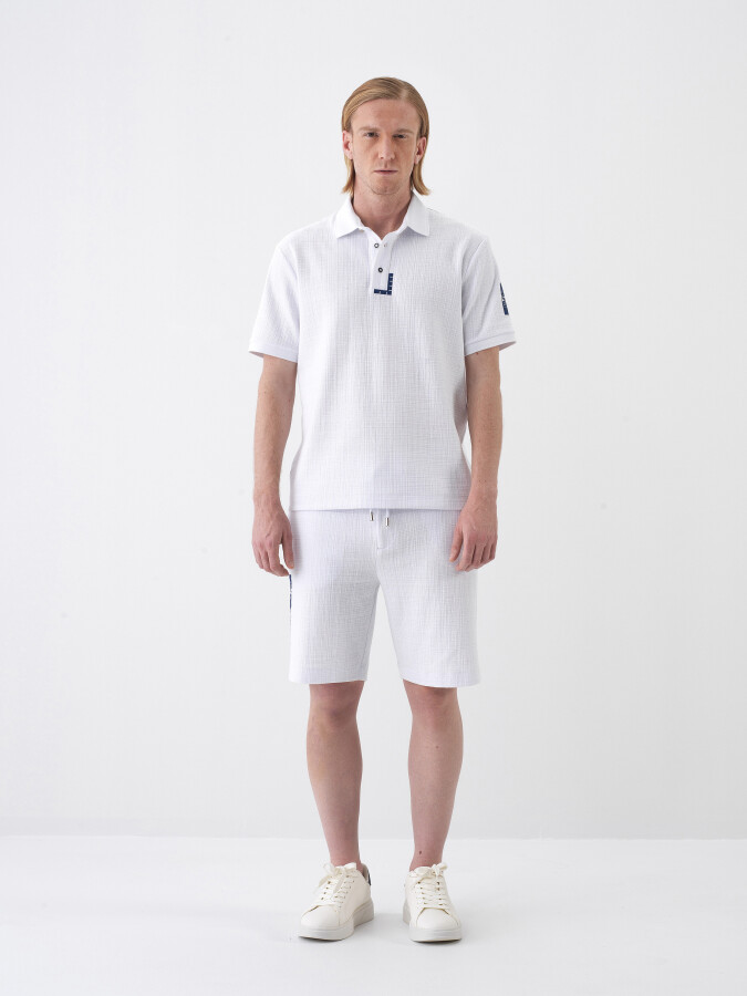 White Regular Fit Cotton T-Shirt (1)
