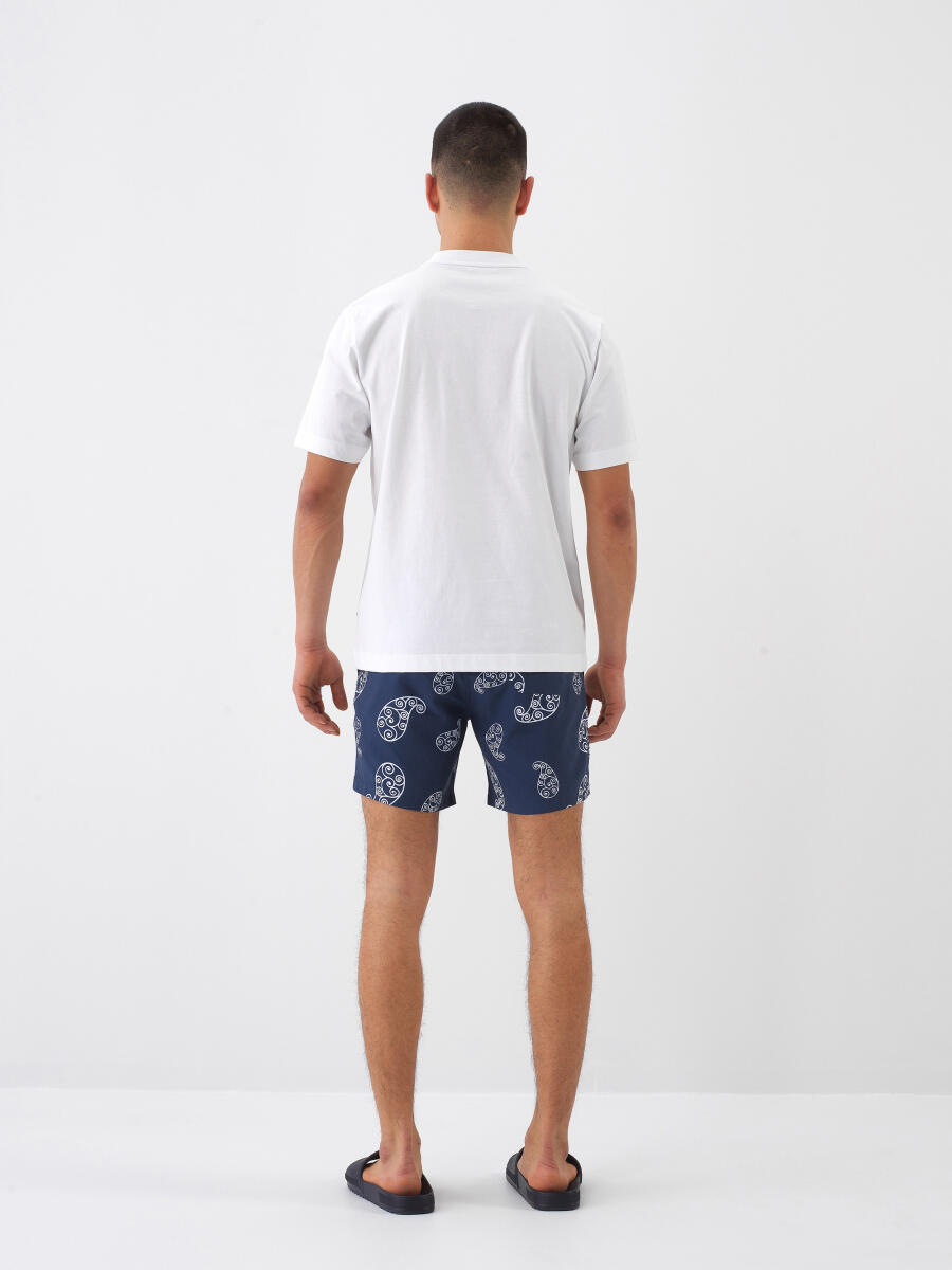 White Regular Fit Cotton T-Shirt - 5