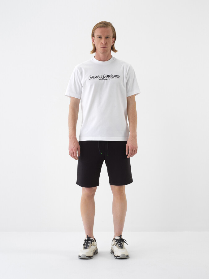 White Regular Fit Cotton T-Shirt - 2