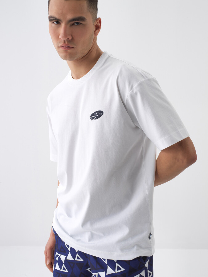 White Regular Fit Cotton T-Shirt