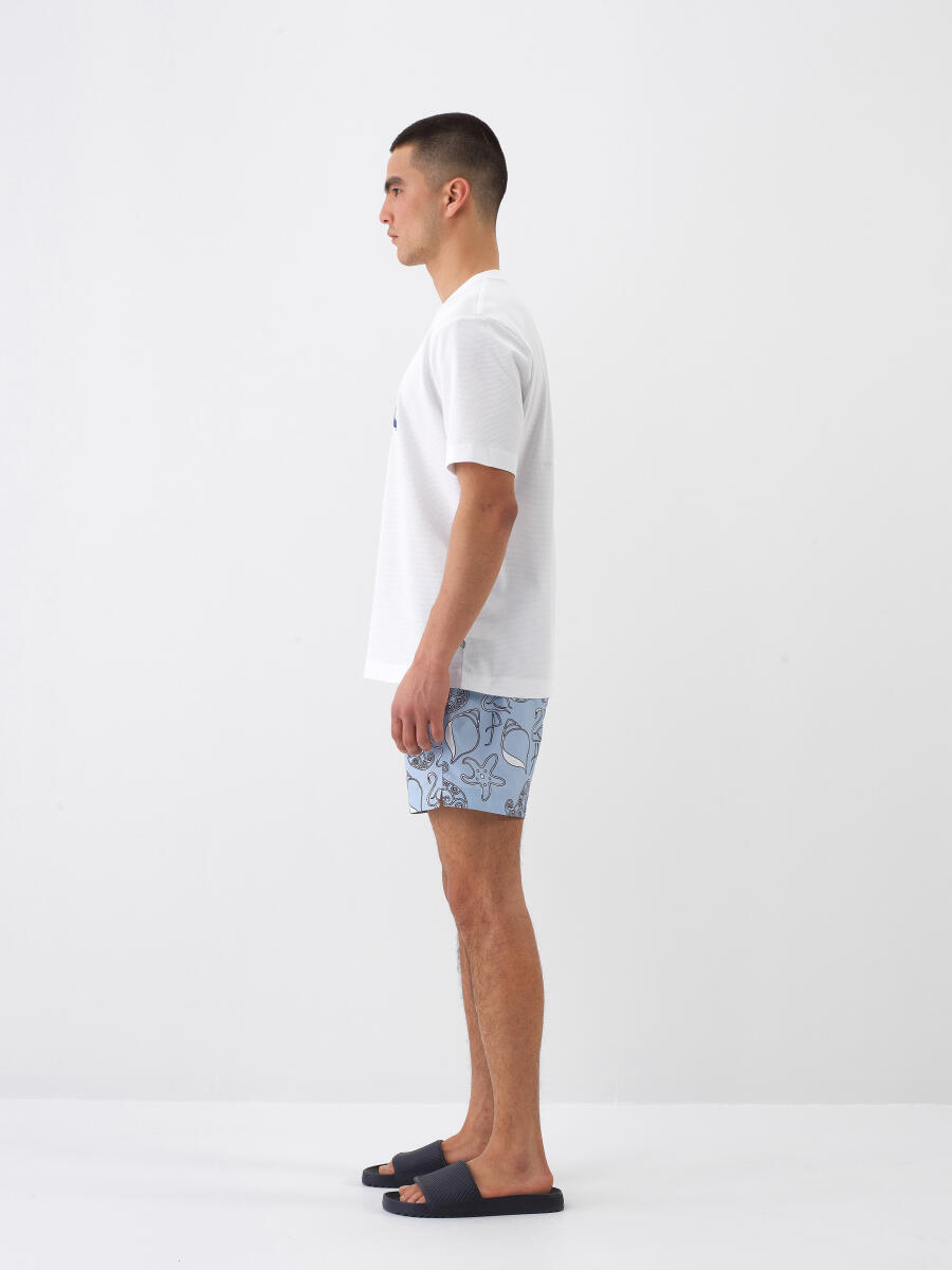 White Regular Fit Cotton T-Shirt - 3