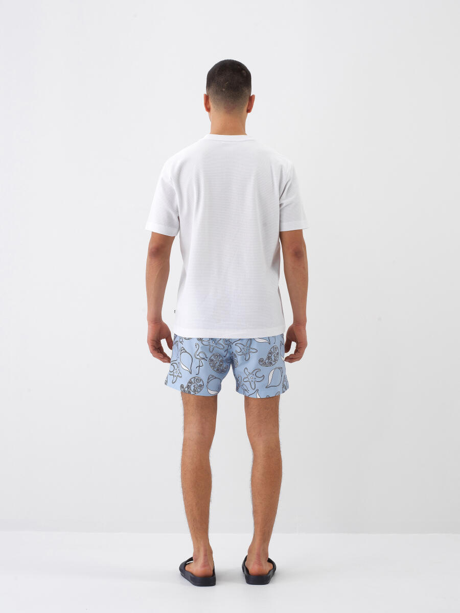 White Regular Fit Cotton T-Shirt - 5