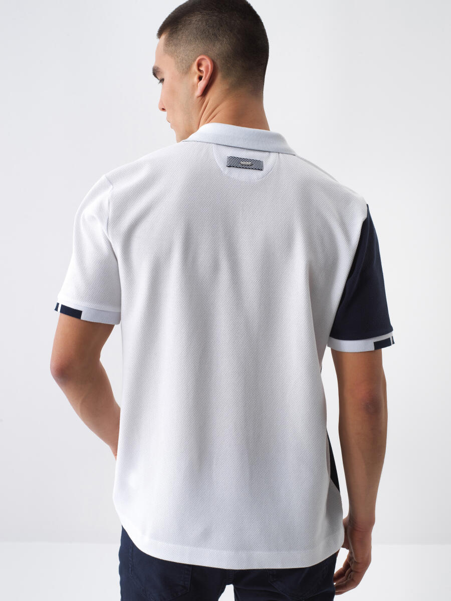 White Regular Fit Cotton T-Shirt - 5