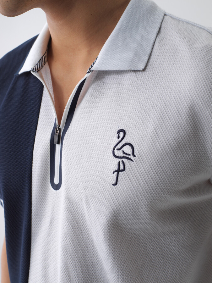 White Regular Fit Cotton T-Shirt - 4