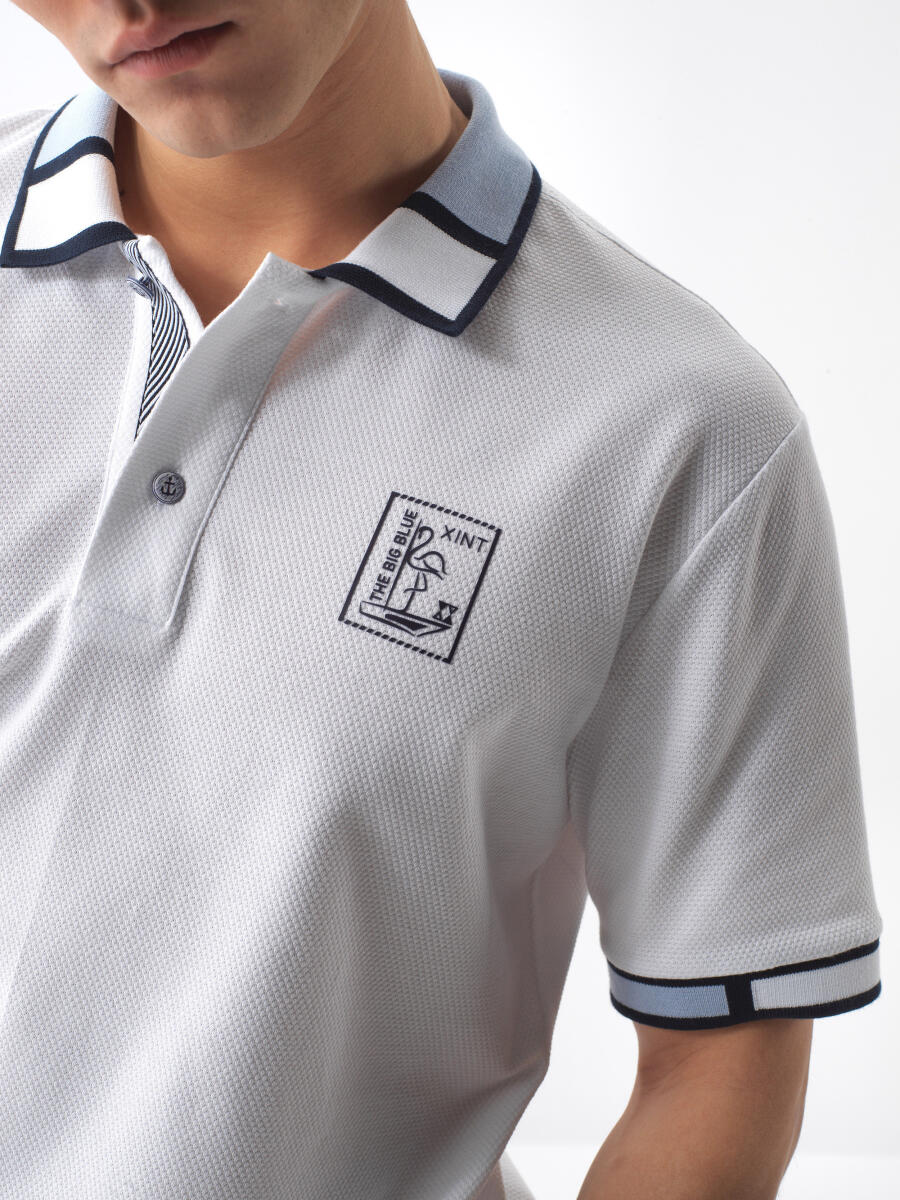 White Regular Fit Cotton T-Shirt - 6