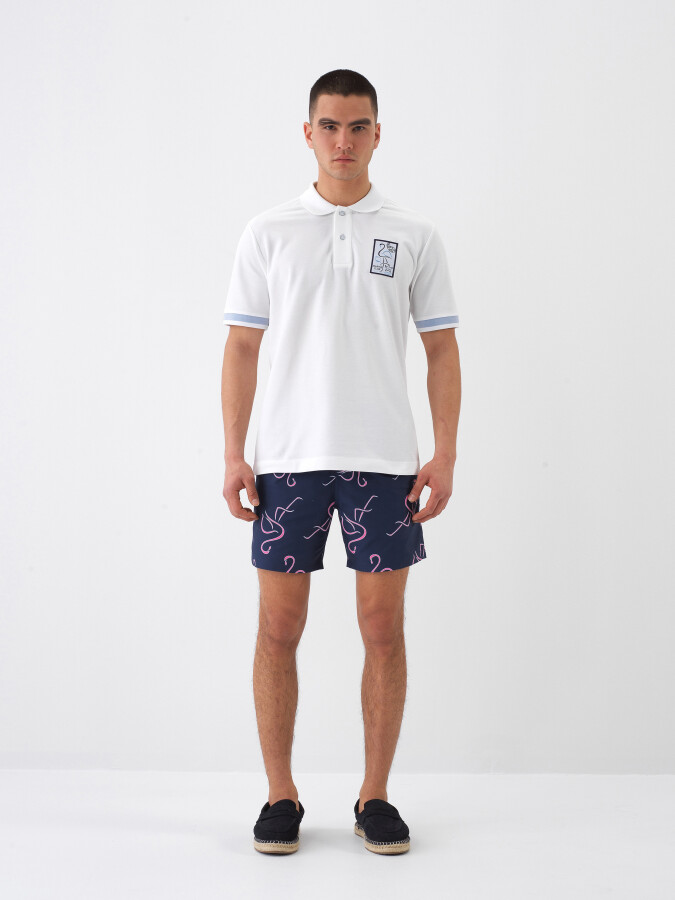 White Regular Fit Cotton T-Shirt - 2