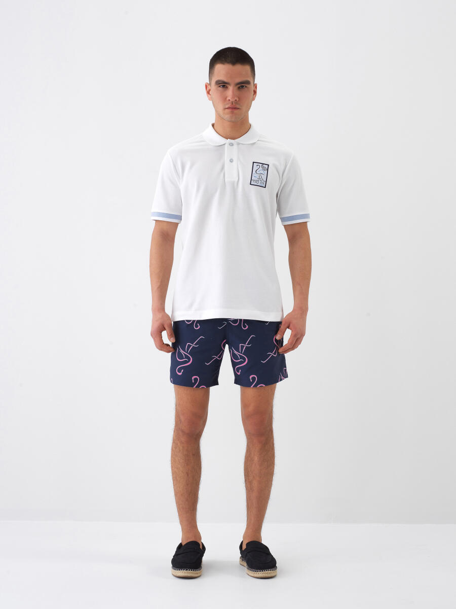 White Regular Fit Cotton T-Shirt - 2