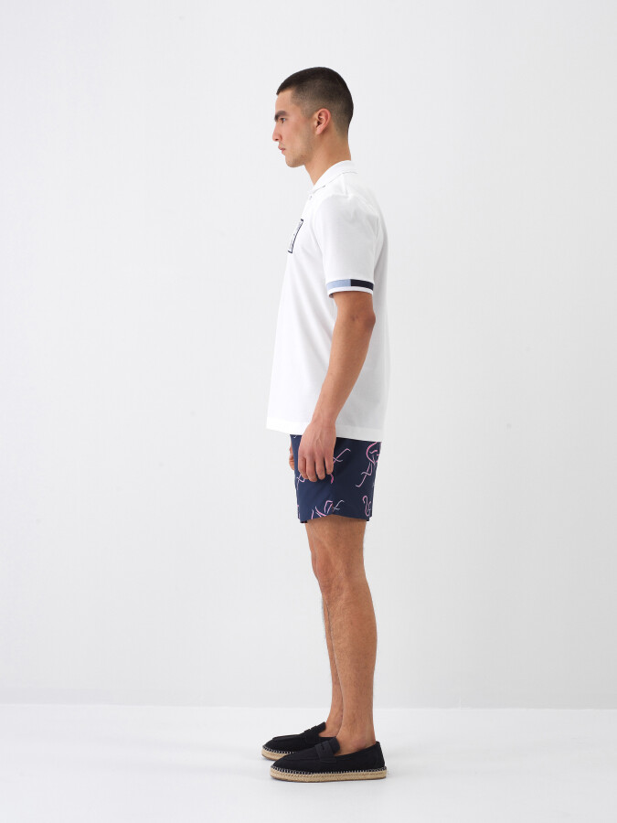 White Regular Fit Cotton T-Shirt - 3