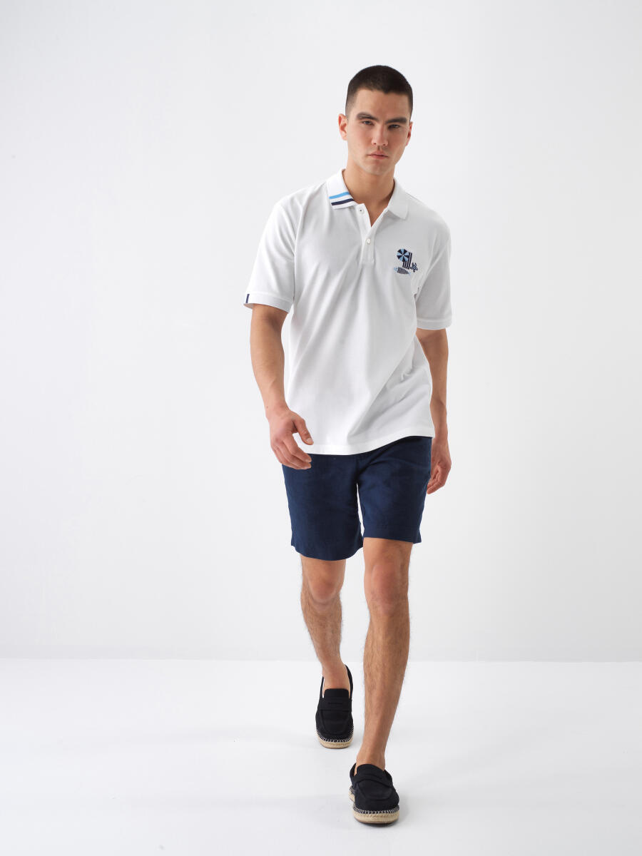 White Regular Fit Cotton T-Shirt - 2