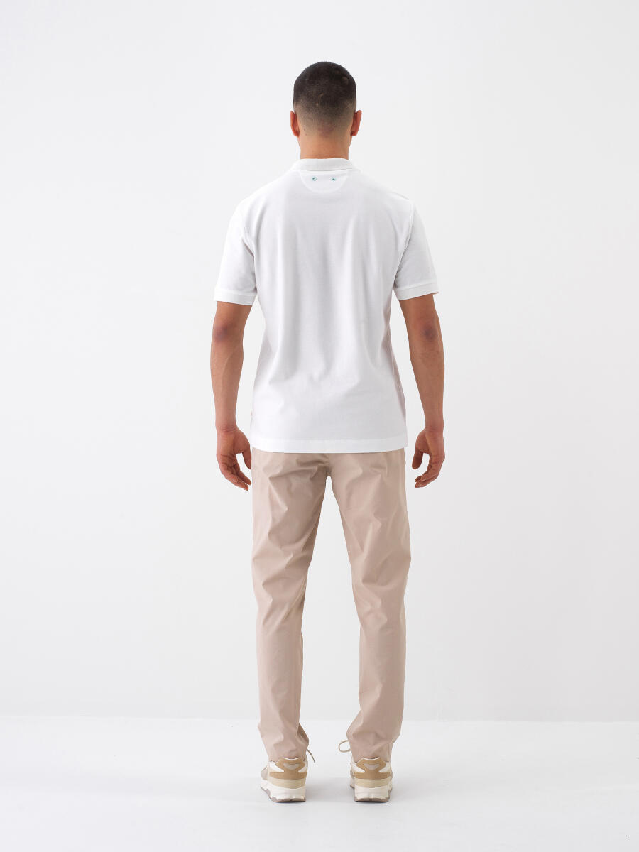 White Regular Fit Cotton T-Shirt - 5