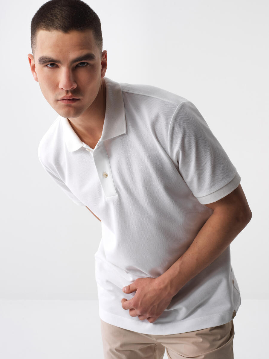 White Regular Fit Cotton T-Shirt - 1