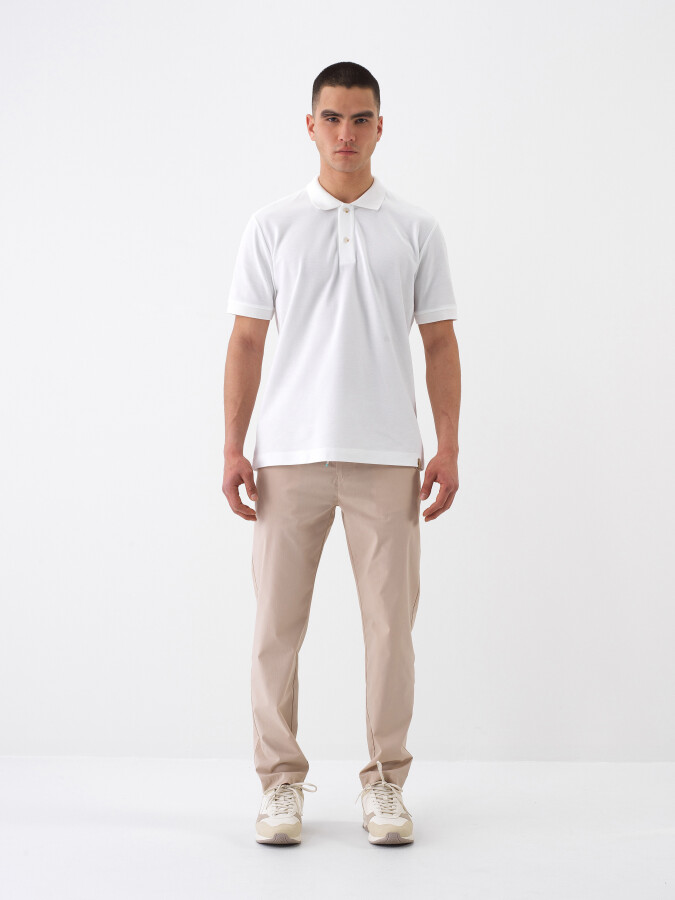 White Regular Fit Cotton T-Shirt (1)