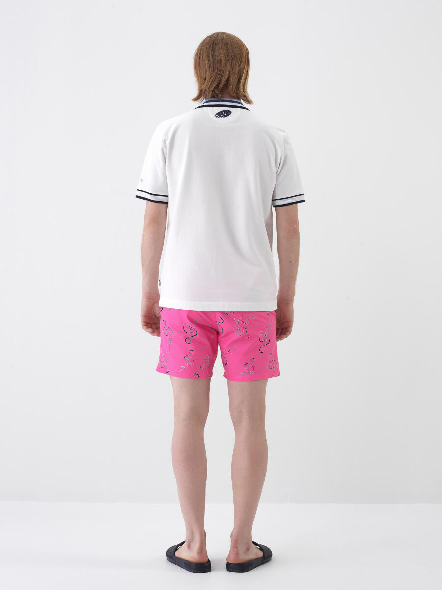 White Regular Fit Cotton T-Shirt - 5