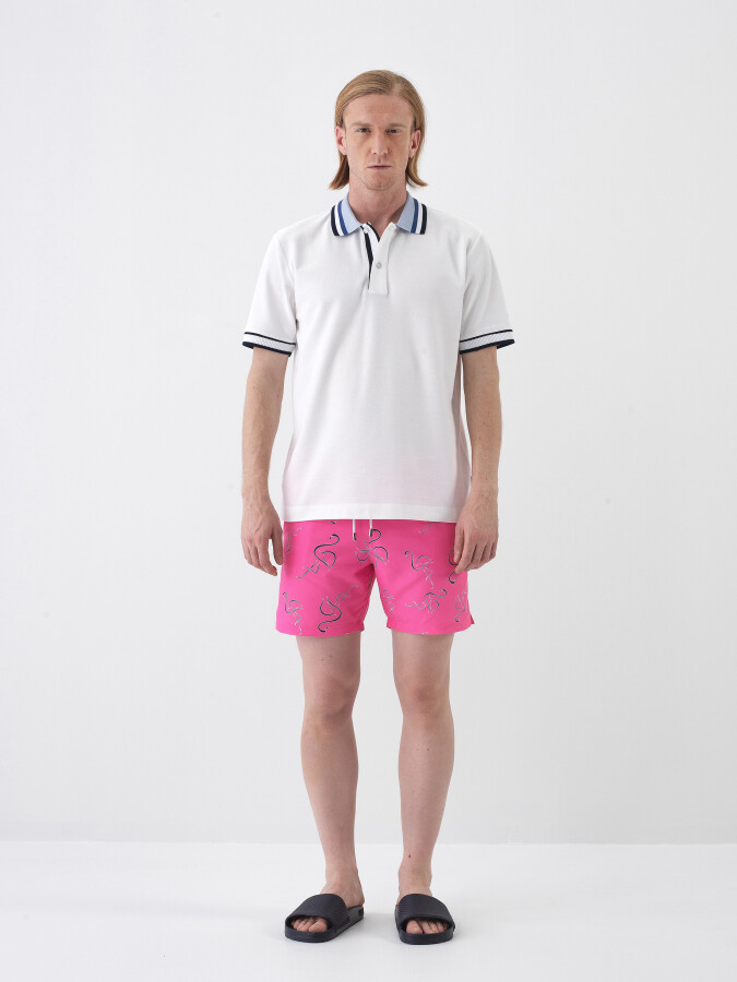 White Regular Fit Cotton T-Shirt - 2