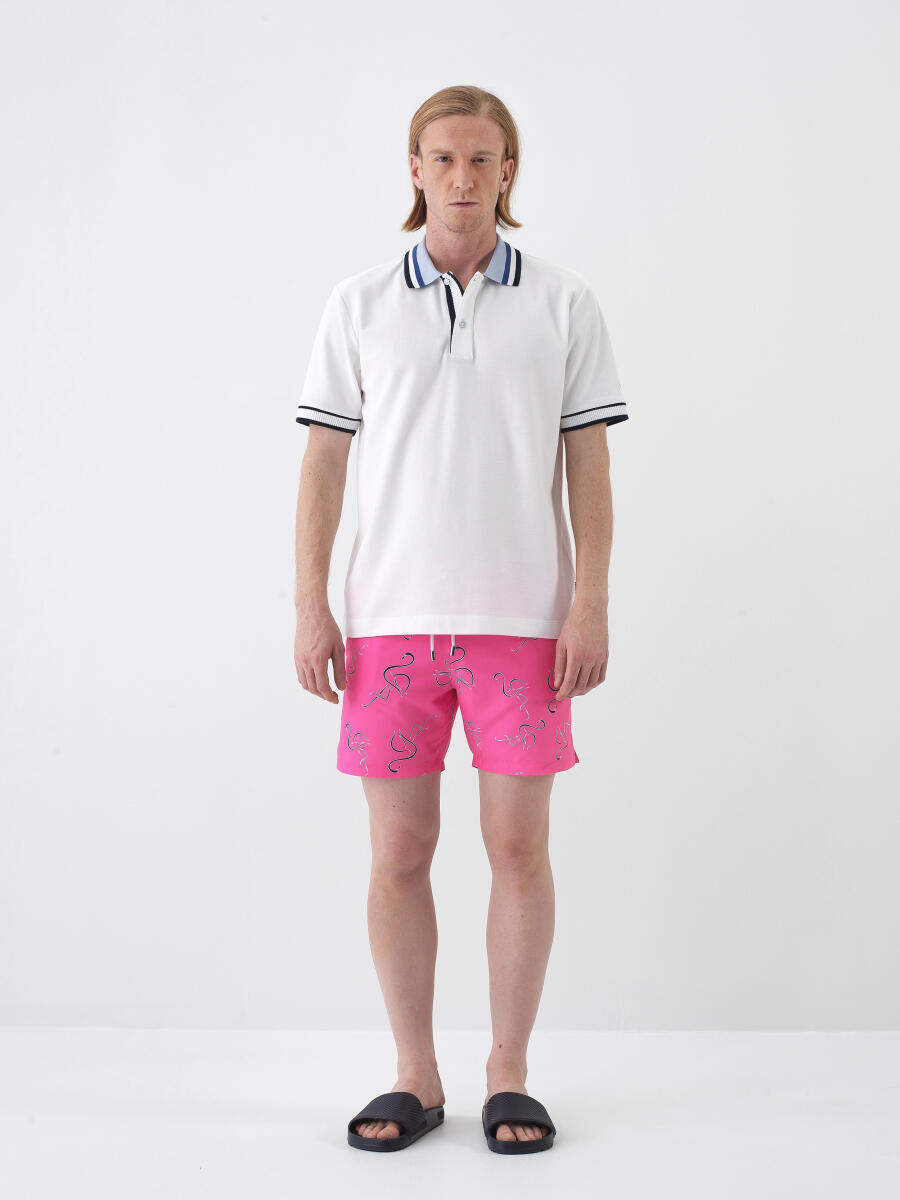 White Regular Fit Cotton T-Shirt - 2