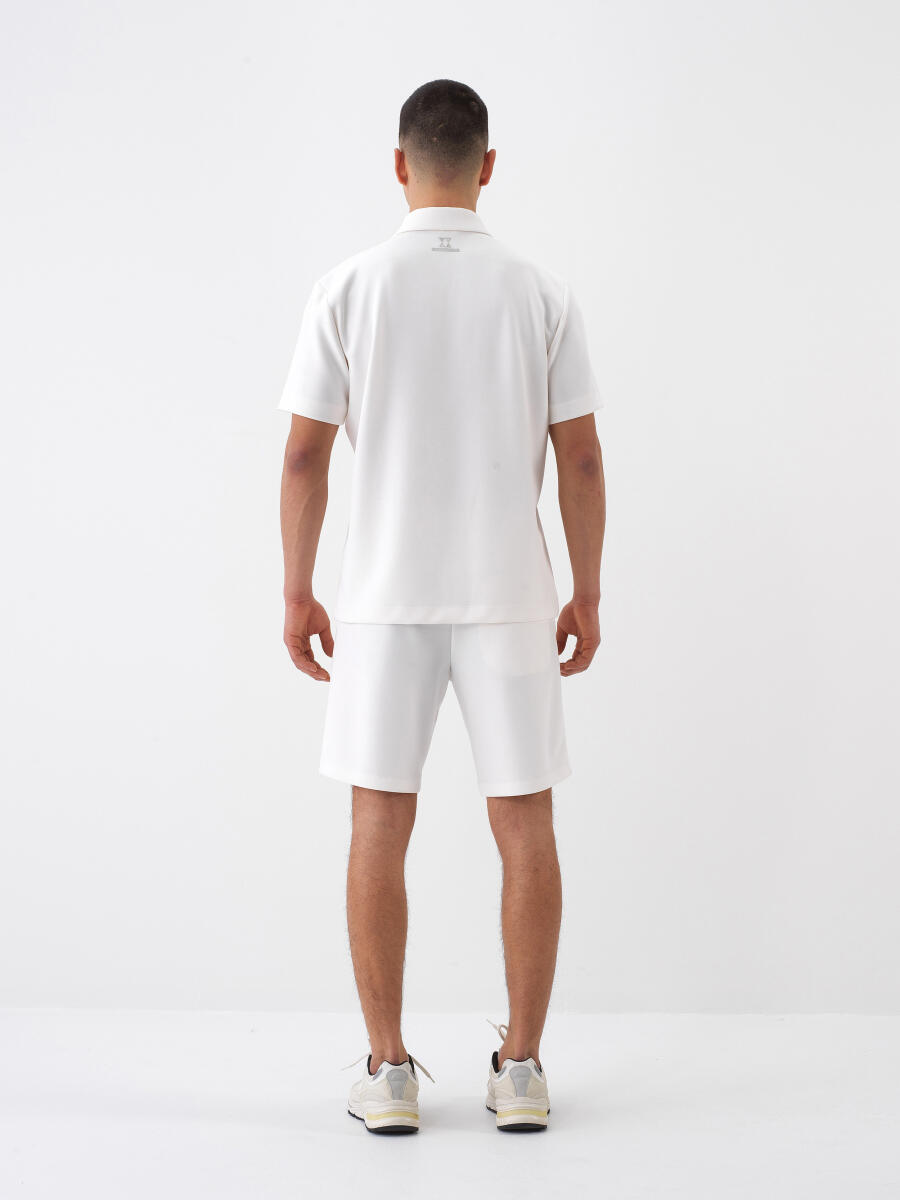 White Regular Fit Modal T-Shirt - 5
