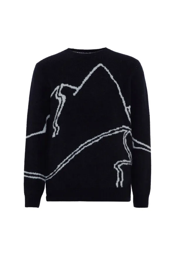 Mohair Patterned Sweater - Xint