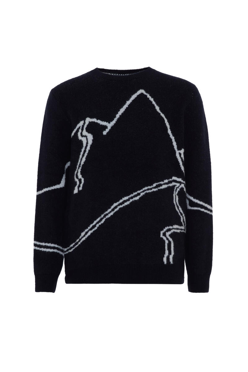 Mohair Patterned Sweater - 2