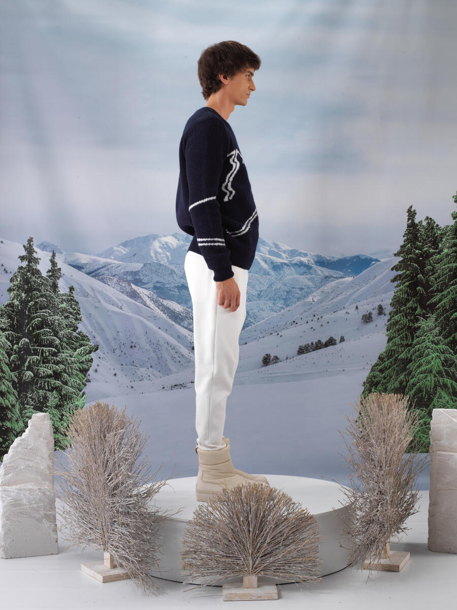 Mohair Patterned Sweater - 5