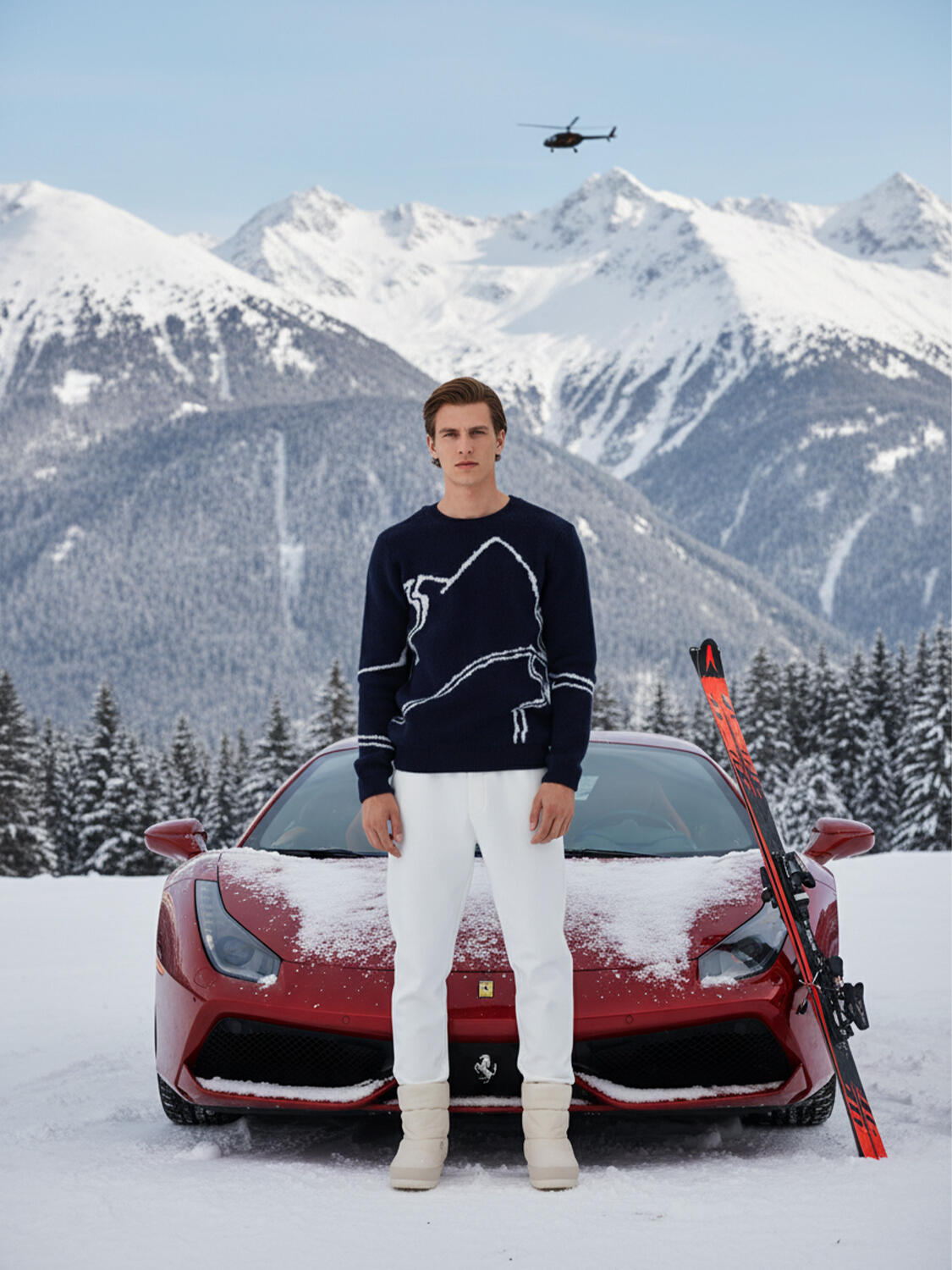 Mohair Patterned Sweater - 1