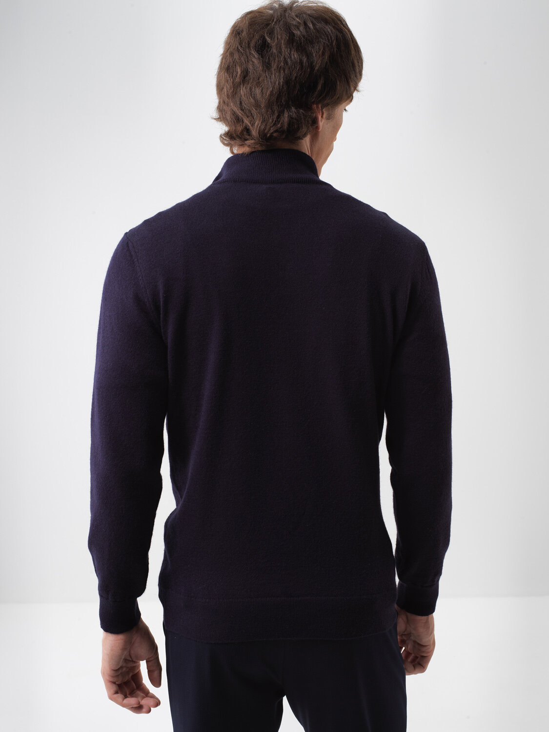 Wool Stand Collar Basic Sweater - 4