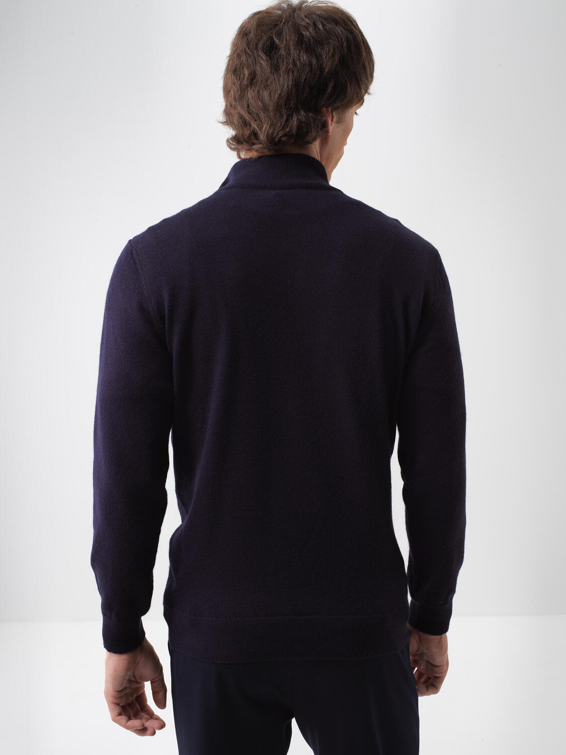 Wool Stand Collar Basic Sweater - 4