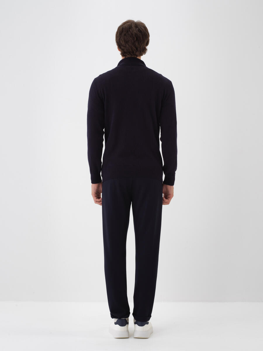 Wool Stand Collar Basic Sweater - 5