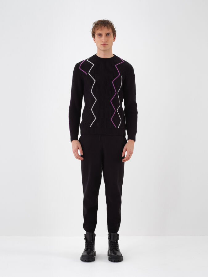 Wool Patterned Sweater - Xint