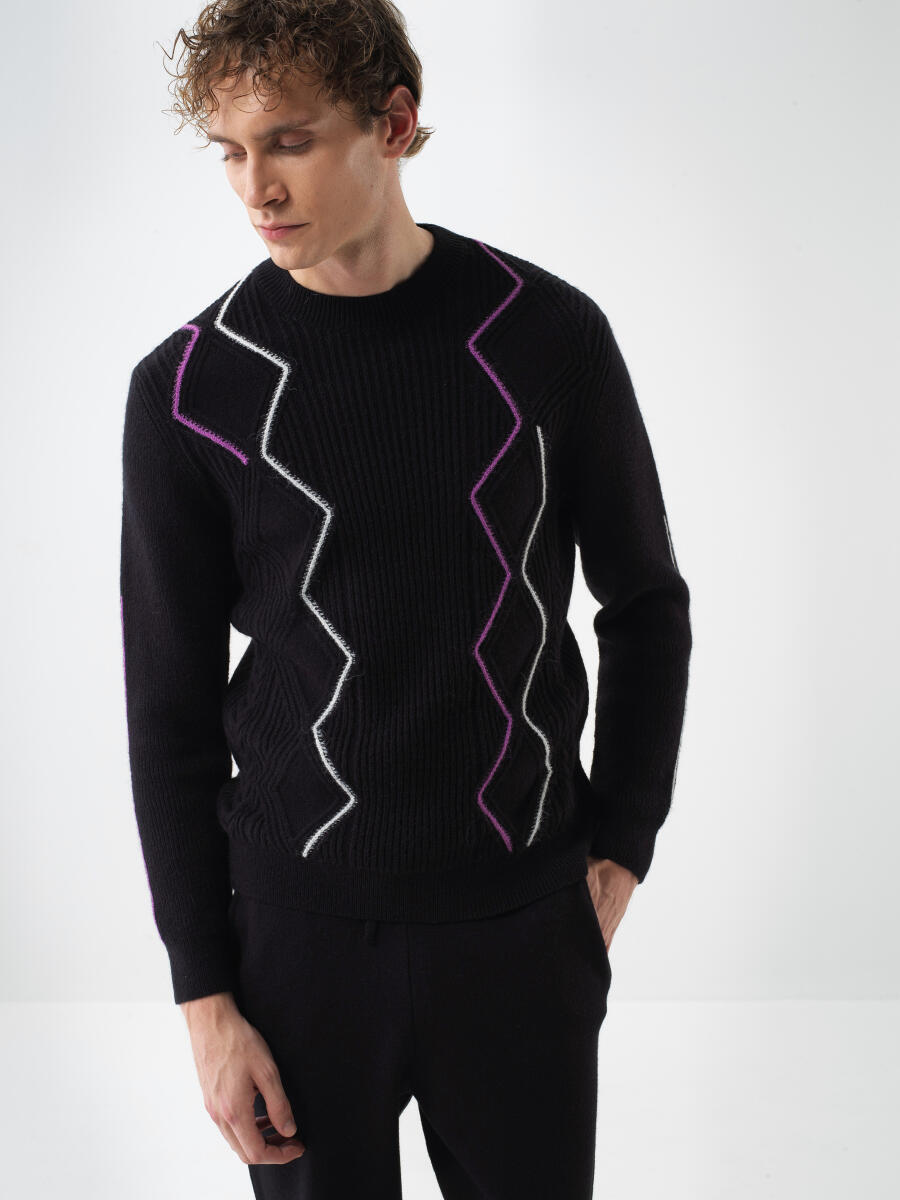 Wool Patterned Sweater