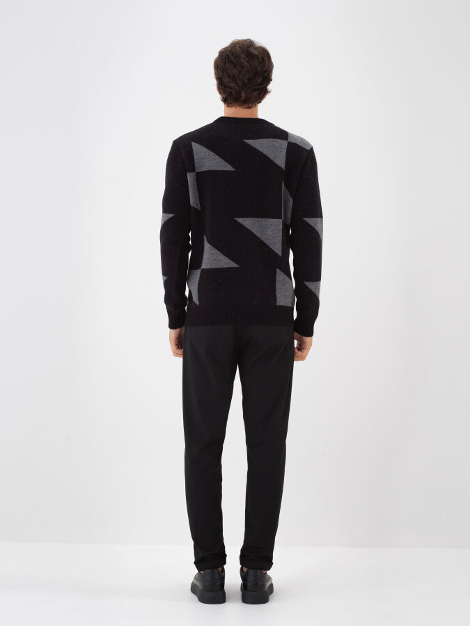 Wool Patterned Sweater - Xint