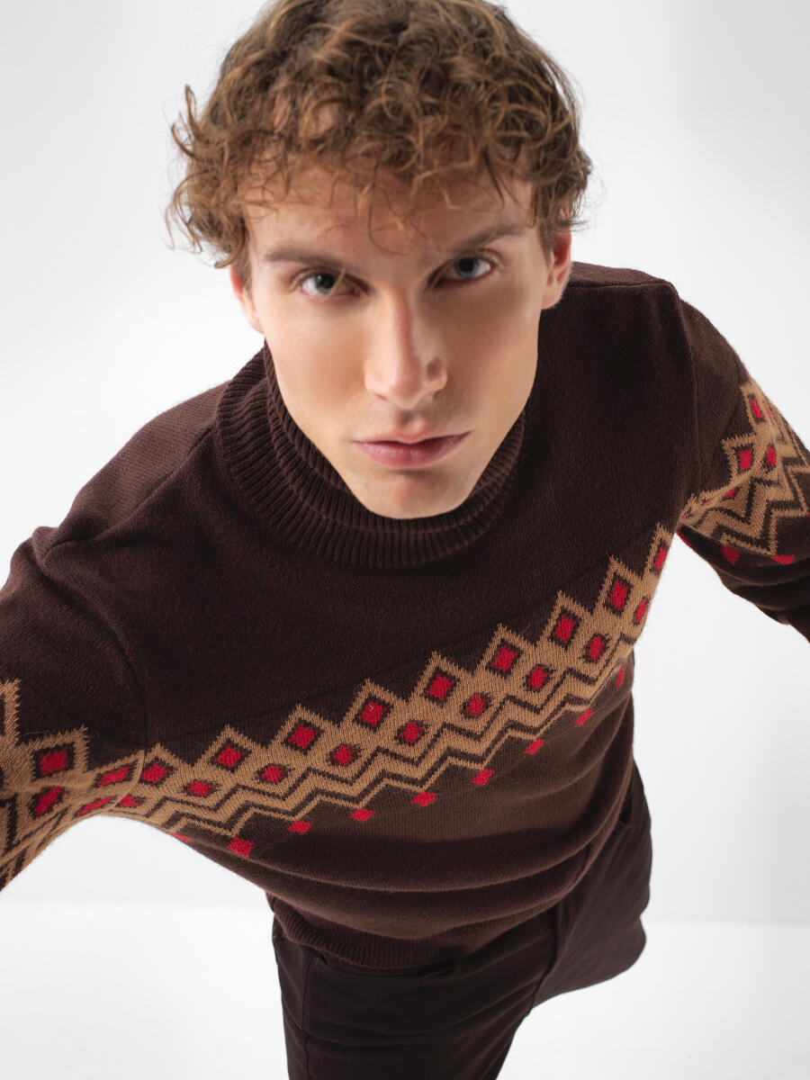 Wool Patterned Sweater