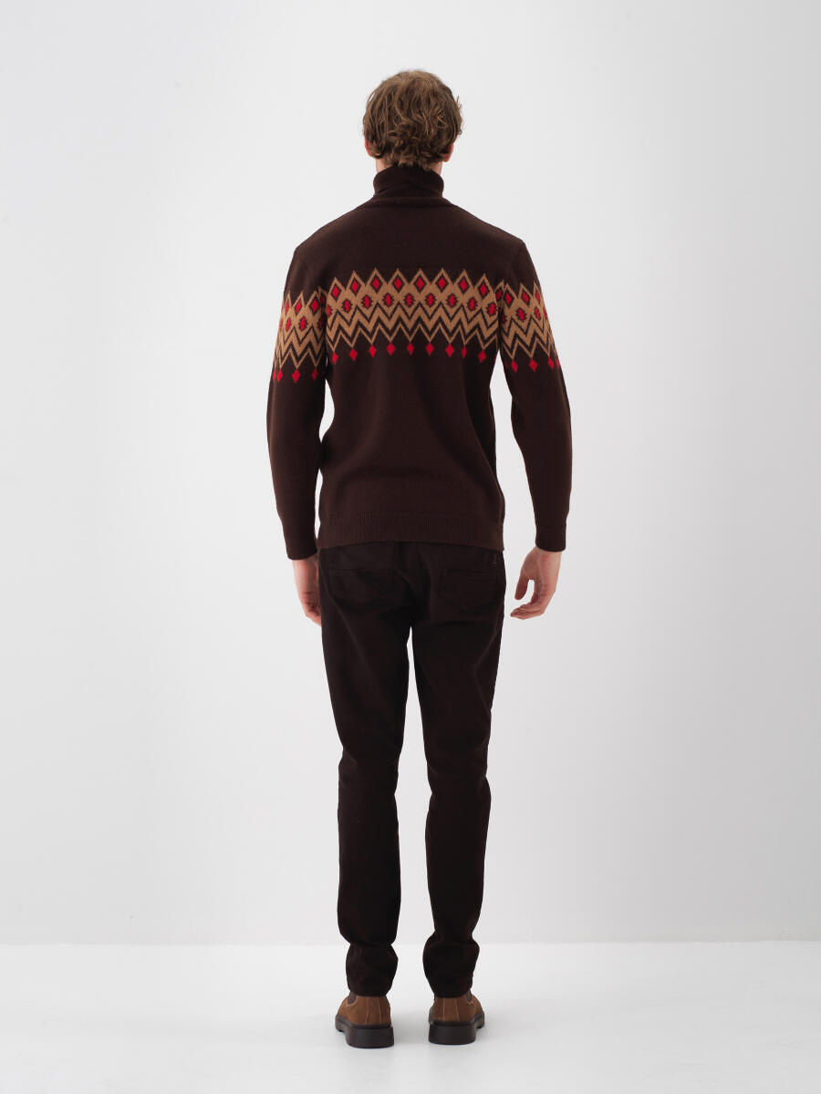 Wool Patterned Sweater - 5