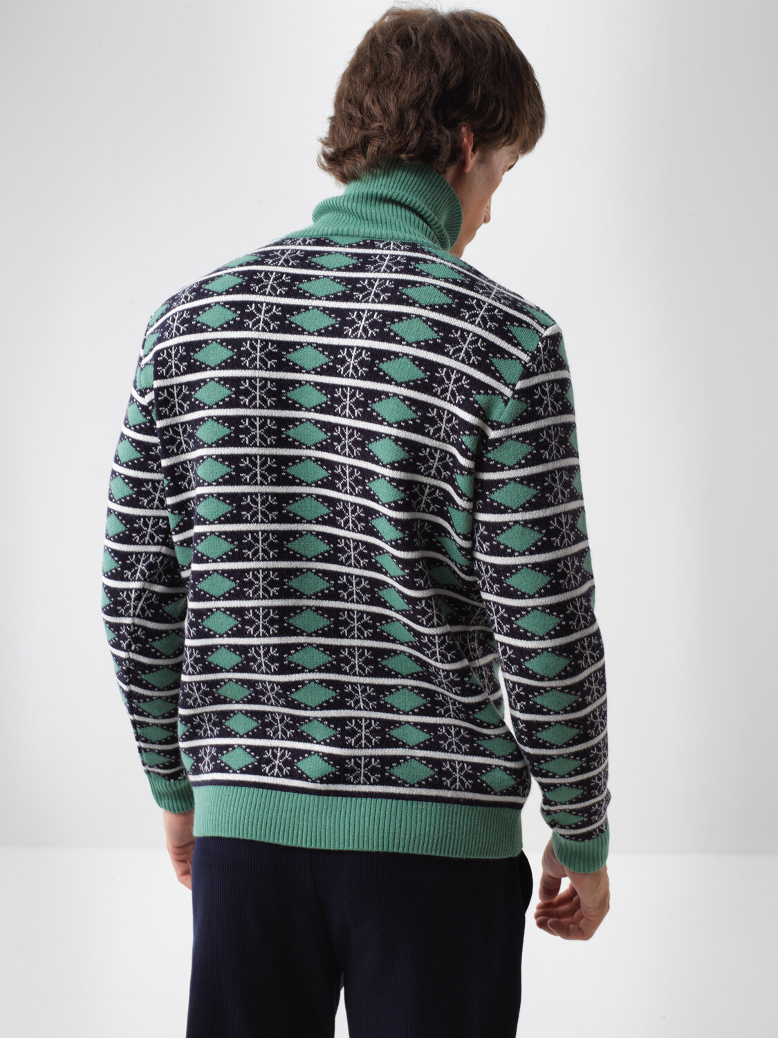 Wool Patterned Sweater - Xint