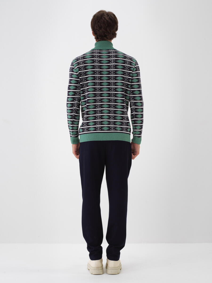 Wool Patterned Sweater - 6