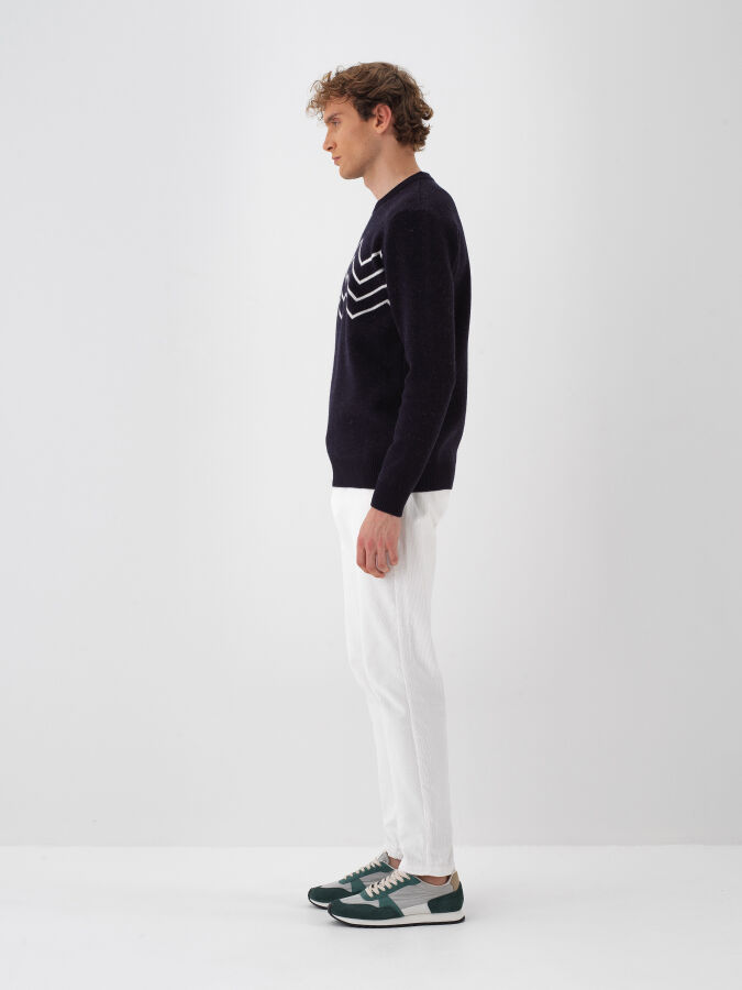 Wool Patterned Sweater - 3